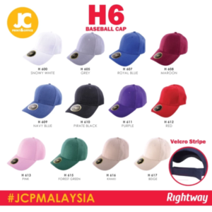 rightway adult premium thick plain acrylic twill baseball cap h6