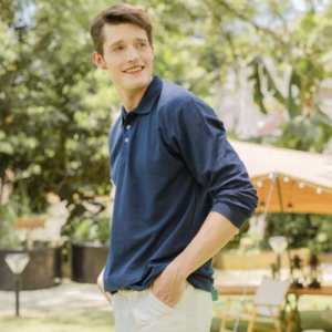 north harbour soft touch cotton long sleeve polo nhb24400