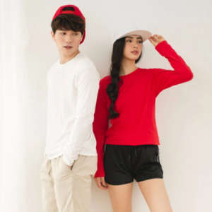 gildan premium cotton unisex men women adult round neck long sleeve t shirt 76400