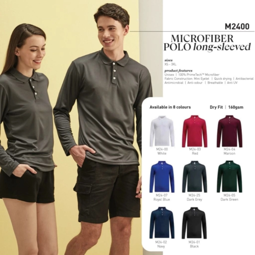 lefonse m2400 premium dry fit 100% microfiber polo lefonse m2400 premium dry fit 100% microfiber polo