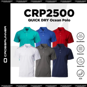 crossrunner quick dry ocean polo t shirt unisex crp2500