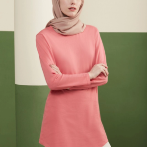 lefonse mc01 premium cotton curved hem muslimah wear