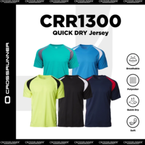 crossrunner microfiber quick dry zen tee round neck jersey sport training t shirt unisex crr1300