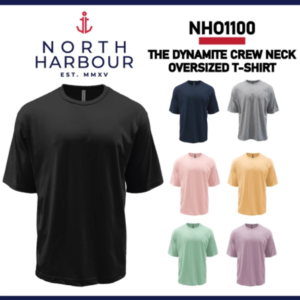 north harbour the new dynamite oversized crew neck t shirt nho1100