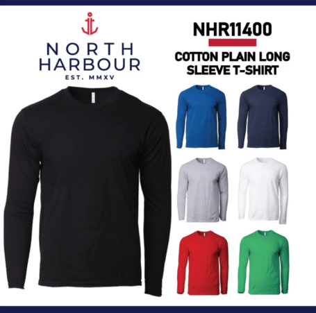 north harbour round neck long sleeve cotton t shirt nhr11400 north harbour round neck long sleeve cotton t shirt nhr11400