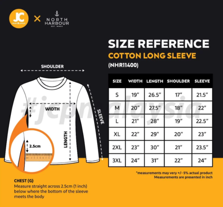 north harbour round neck long sleeve cotton t shirt nhr11400 north harbour round neck long sleeve cotton t shirt nhr11400