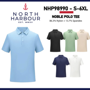 north harbour noble plain polo tee baju berkolar collar shirt nhp98990