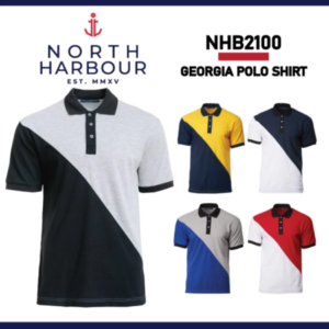 north harbour unisex signature georgia polo shirt nhb2100