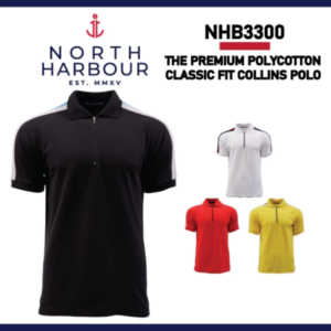 north harbour unisex smart classic fit collins polo nhb3300