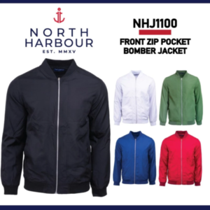 north harbour unisex unisex bomber jacket nhj1100