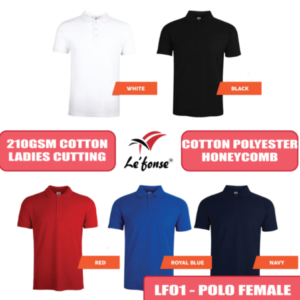 lefonse honeycomb female cotton polyester polo t shirt lf01