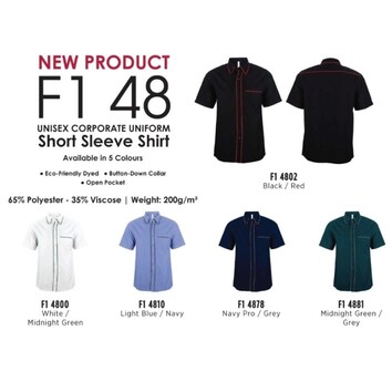 oren sport f148 unisex f1 corporate uniform best selling polyester premium quality collar short sleeve uniform oren sport f148 unisex f1 corporate uniform best selling polyester premium quality collar short sleeve uniform