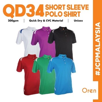qd34oren sport unisex cool fit quick dry sport collar shirt polo qd34oren sport unisex cool fit quick dry sport collar shirt polo