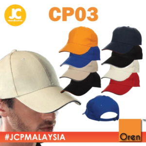oren sport cp03 premium baseball 6 panel cotton brush cap unisex thick baseball brush cap