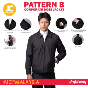 rightway functional pocket unisex pattern b executive jacket (260gsm)