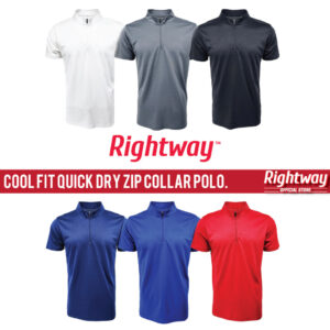 quick dry zip collar polo t shirt unisex qdz57