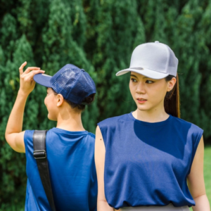 rightway unisex 5 panel outrefit premium acrylic twill trucker cap with snap adjuster h7