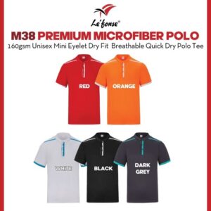 lefonse premium dri fit microfiber polo t shirt unisex m3800