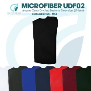 ultifresh anti bacteria microfiber singlet jersey sleeveless unisex cool airy breathable elastic tank udf02