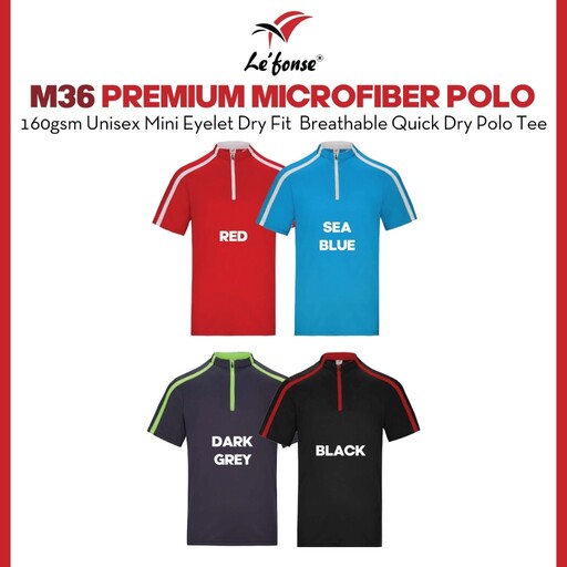 lefonse premium dri fit microfiber polo t shirt unisex m3600 lefonse premium dri fit microfiber polo t shirt unisex m3600