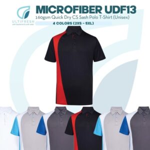 ultifresh anti bacteria microfiber interlock cs sash jersey plain polo t shirt unisex udf13