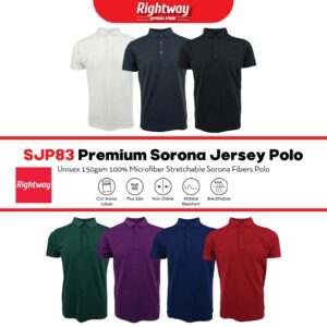 premium sorona jersey smart polo unisex sjp83