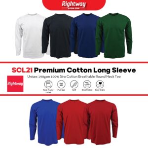 premium siro cotton long sleeve t shirt 190gsm