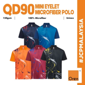 jcp x oren sport premium ultimate sublimation mini eyelet microfiber quick dry cvc polo unisex 150gsm cool fit polo qd90