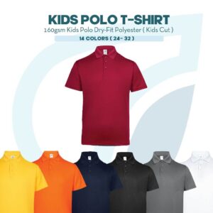 ultifresh polo kids dry fit polyester t shirt youth unisex collar shirt udf25