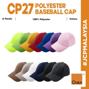 oren sport unisex super thick 100% polyester baseball cap 6 panel cap breathable cap quick dry topi sukan sport cap cp27