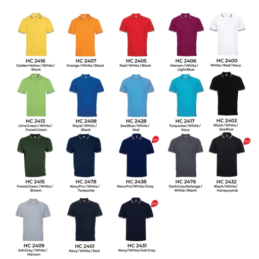 oren sport hc24 honeycomb cvc polo shirt tipped collar and cuff oren sport hc24 honeycomb cvc polo shirt tipped collar and cuff